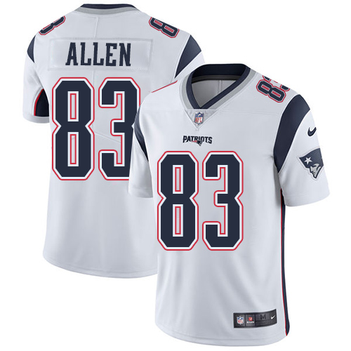 Nike Patriots #83 Dwayne Allen White Men's Stitched NFL Vapor Untouchable Limited Jersey
